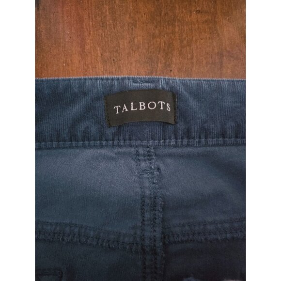 Talbots corduroy straight leg pants size 16 teal - Picture 7 of 8